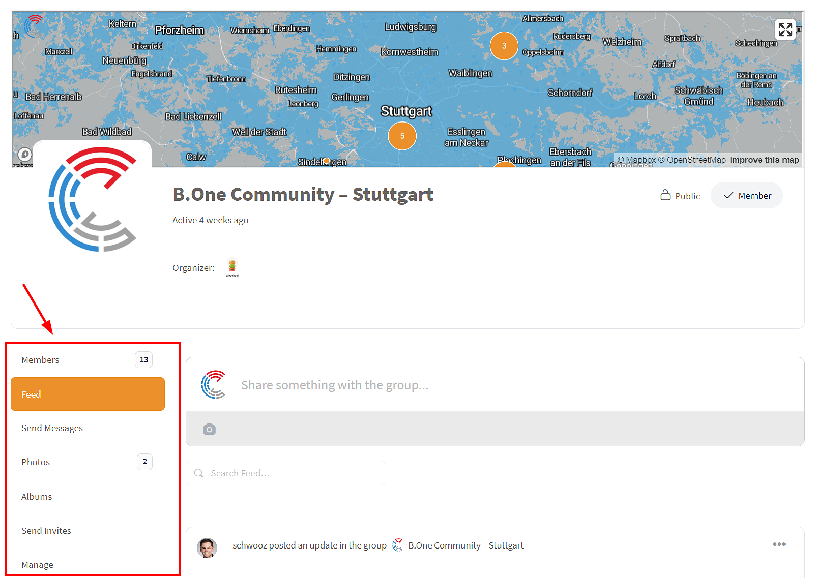 B.One Community: Basic structure of a Community using the example of Stuttgart