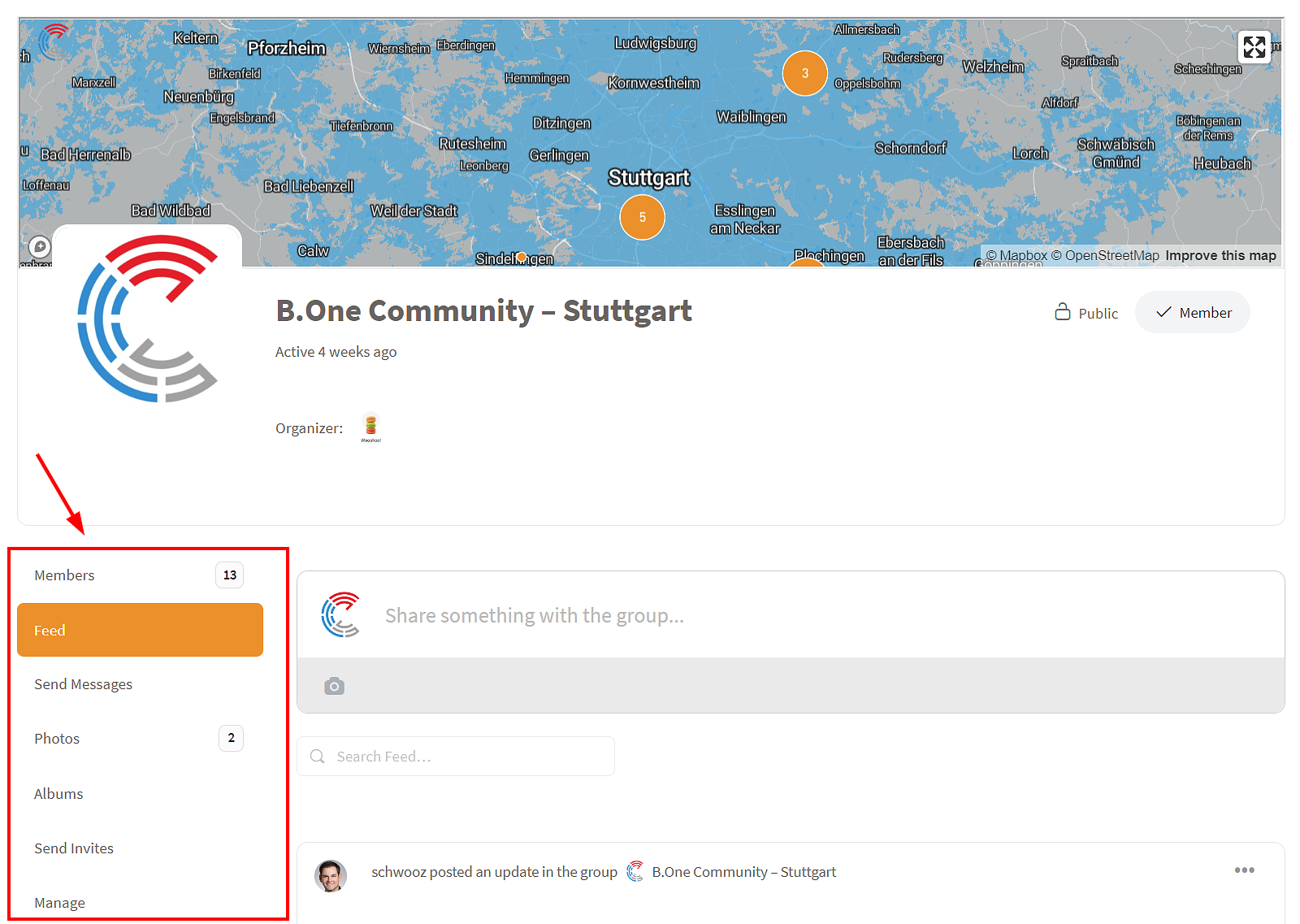 B.One Community: Basic structure of a Community using Stuttgart as an example