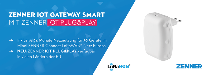 ZENNER IoT GatewayPLUS SMART mit LoRaWAN-Netzwerk EUROPE & optionaler Visualisierung