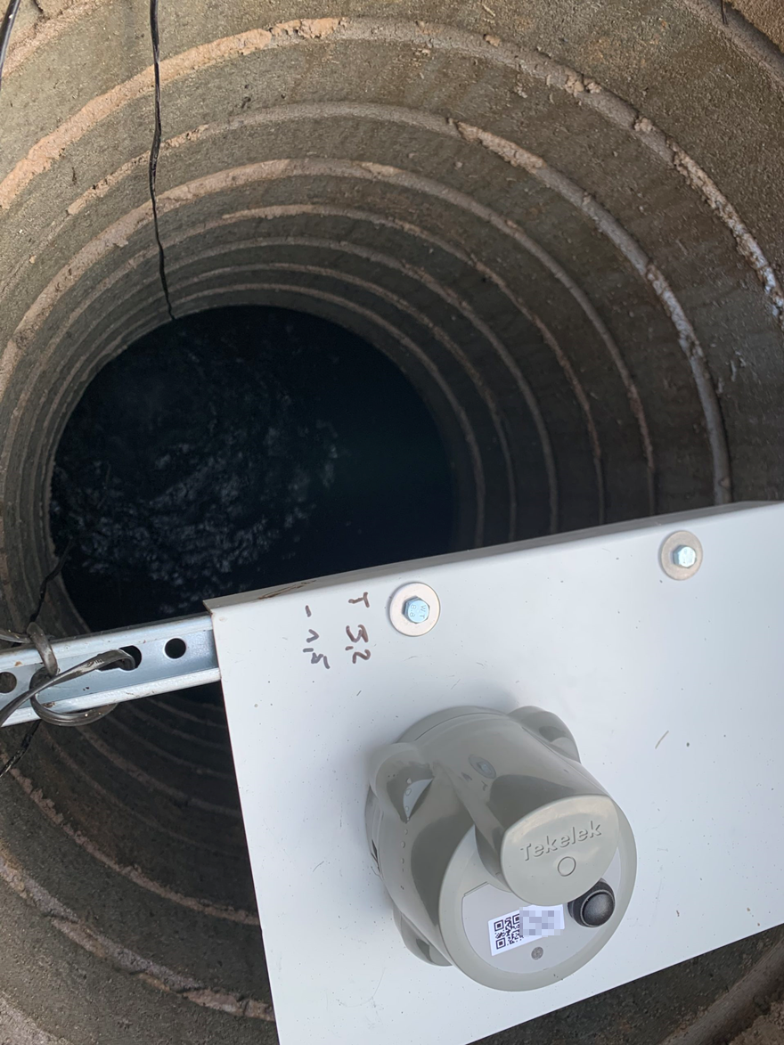 tekelek level sensor in rainwater cistern