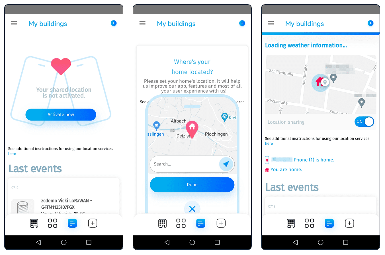 MClimate Home App: Location Sharing mit Shared Accounts