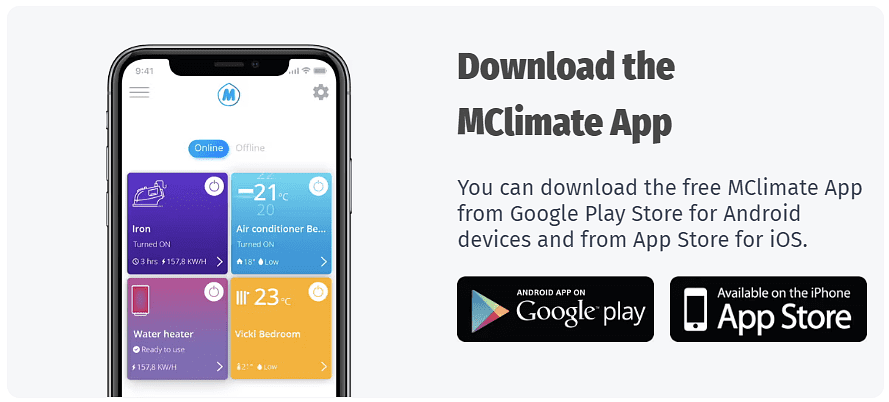MClimate Home App für Android und iOS
