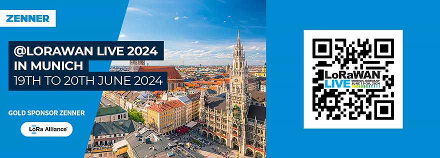 ZENNER präsentiert: IoT-Lösungen für Smart Cities, Buildings und Utilities auf der LORAWAN® LIVE in MÜNCHEN 2024