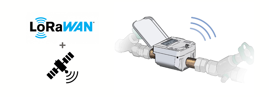 Satellitengestütztes Smart Metering - LoRaWAN + Satellitenkommunikation + neue Generation Wasserzähler